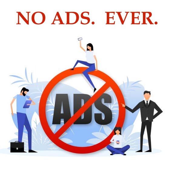 No ads